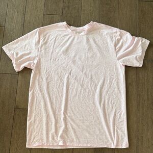 Men's Short Sleeve Crew Neck Tee in Pale Pink